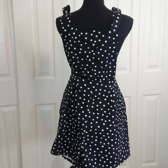Forever 21 Plus Black white Dot Romper - Picture 2 of 5